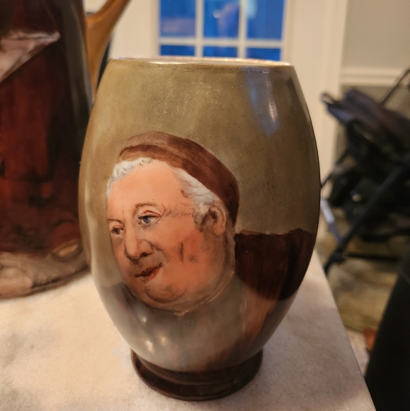 Vintage Limoges Complete handpainted Tankard Set, made in France RARE - Picture 3 of 9